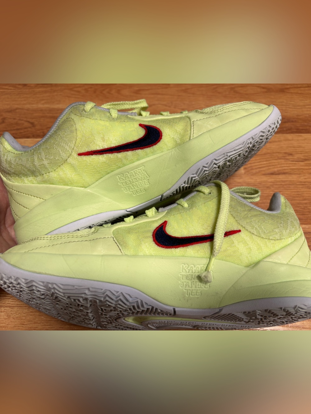 Nike Ja 2 Ja Morant Twelve Time Basketball Shoes Electric Lime Blue Sneakers 6Y